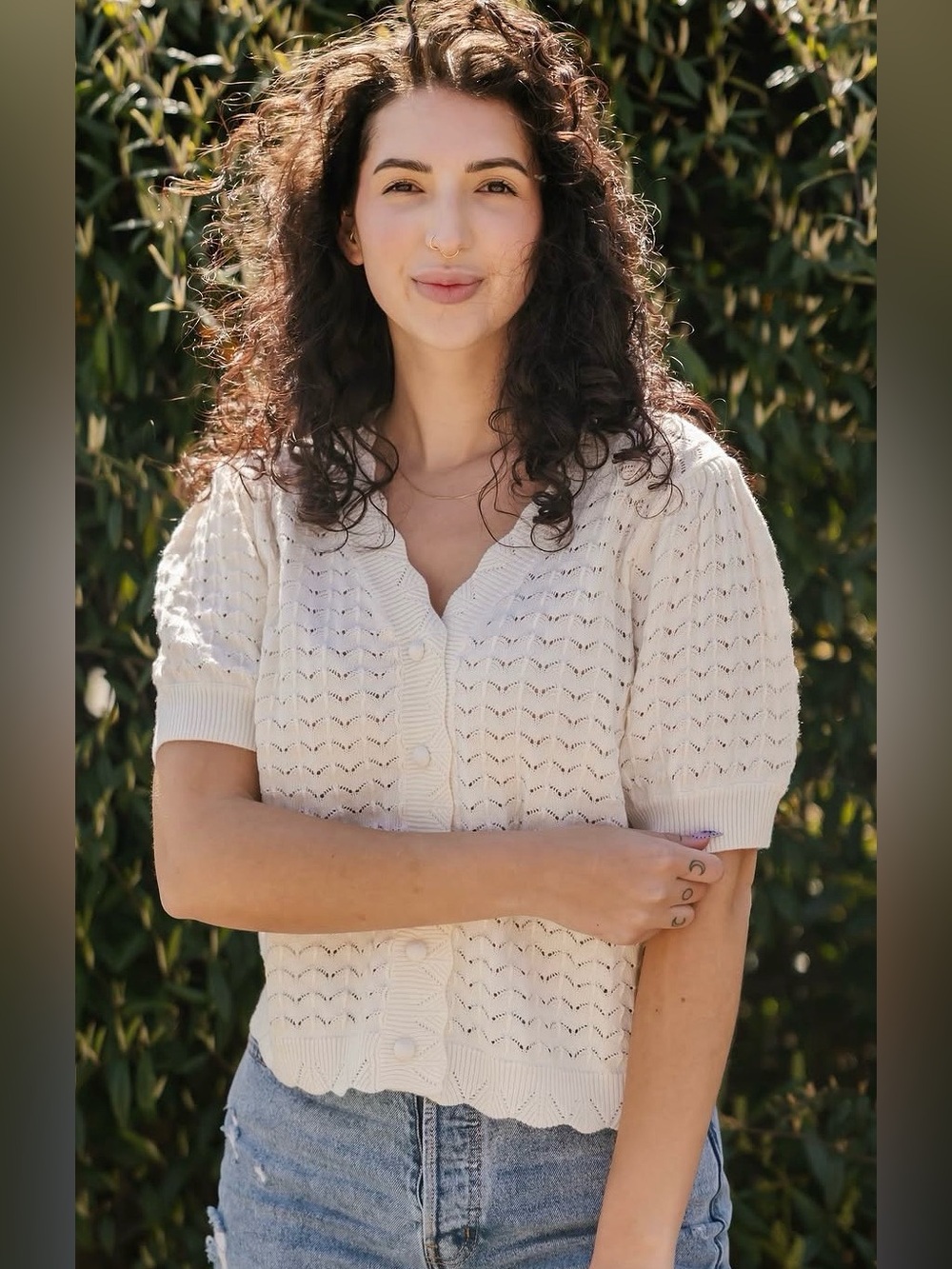 Smash + Tess x Jillian Harris Garden Party Summer Cardigan, Small